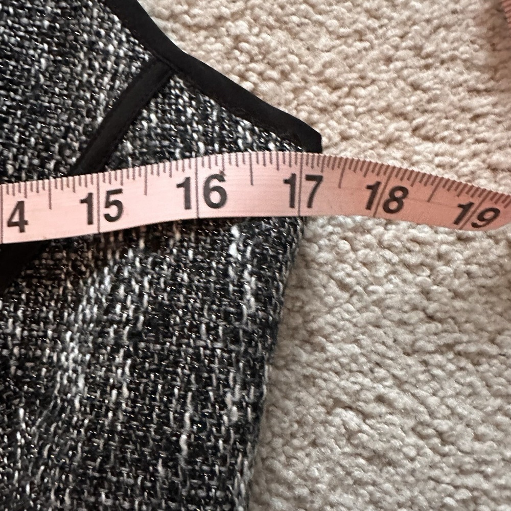 Ann Taylor Sheath Dress Black Gray Size 4 Wedding Party Business Classic Elegant - Picture 16 of 16